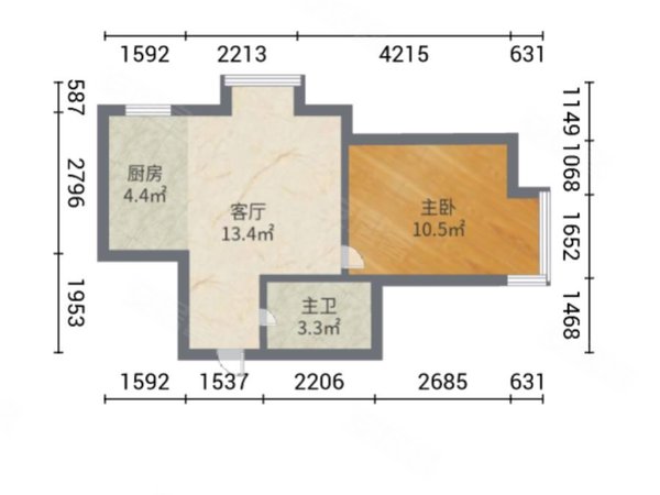 沈阳铁西北二路保利百合花园(东区)保利百合花园(东区) 1室1厅1卫