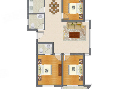 3室2厅 140.31平米