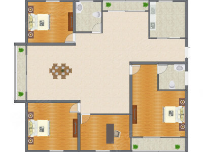 4室1厅 160.87平米