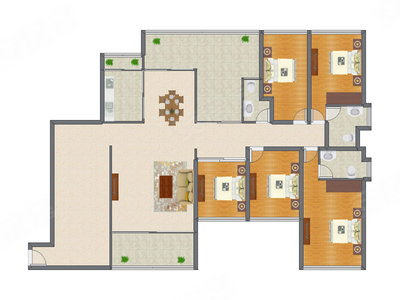 5室2厅 175.75平米