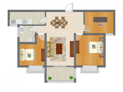 3室2厅 105.05平米