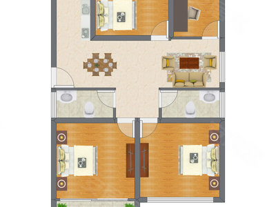 4室2厅 121.65平米
