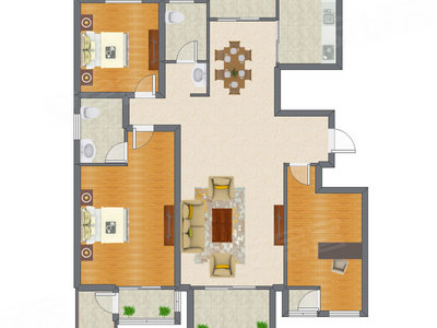3室2厅 152.61平米
