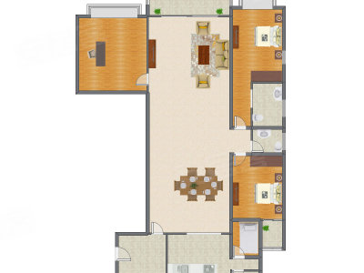 4室2厅 189.94平米