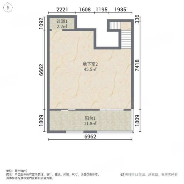 卢浮原著(别墅)5室2厅3卫276.48㎡南北355万