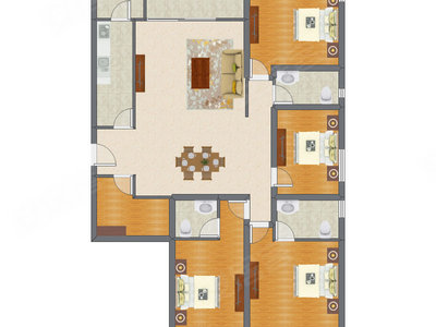4室2厅 186.99平米