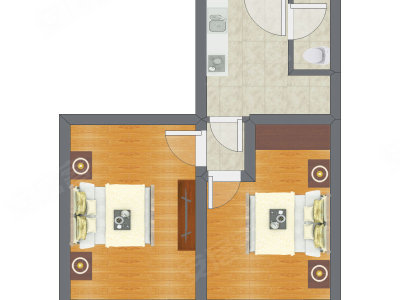 2室0厅 50.80平米