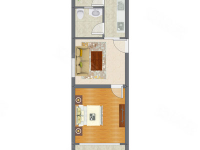 1室1厅 55.16平米