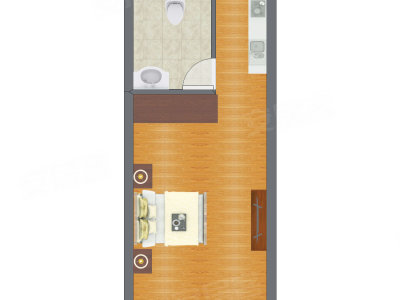 1室1厅 49.16平米