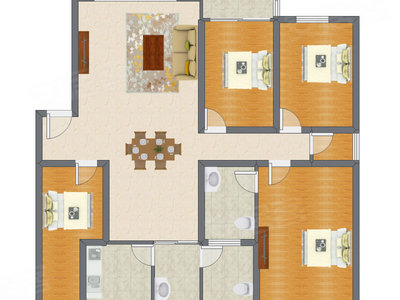 4室2厅 155.22平米