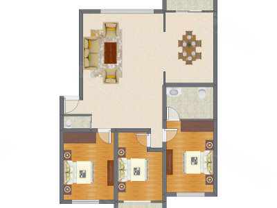 3室2厅 140.53平米