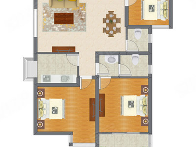 3室2厅 112.55平米