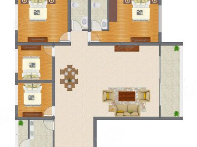 4室2厅 139.64平米