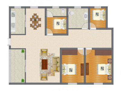 4室1厅 150.66平米