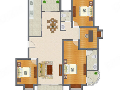 4室2厅 157.76平米
