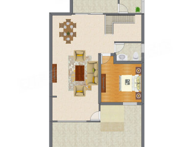 3室2厅 230.00平米户型图