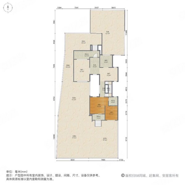 印象剑桥5室2厅4卫364㎡南北658万