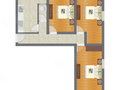 3室1厅 81.64平米