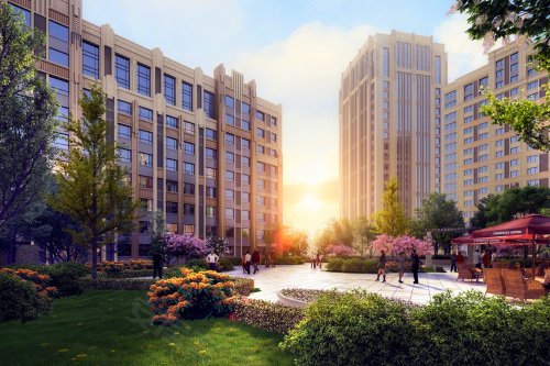 新型·金泉广场,泉水居住区华泉街与泽泉街交汇处 - 大连新型·金泉