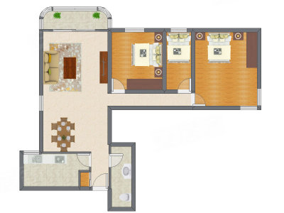 3室2厅 135.12平米