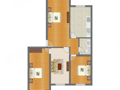 3室1厅 101.59平米