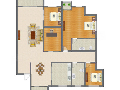 4室2厅 145.10平米