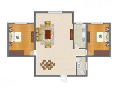 3室1厅 94.63平米