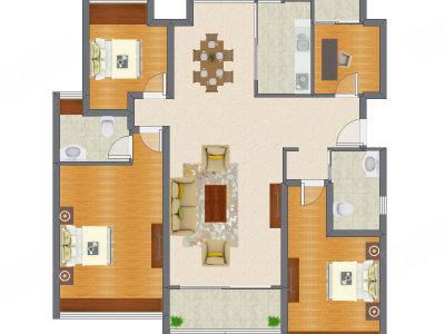 4室2厅 116.31平米