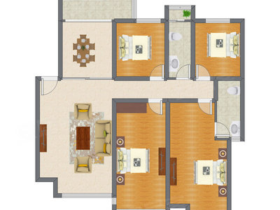 4室2厅 147.06平米