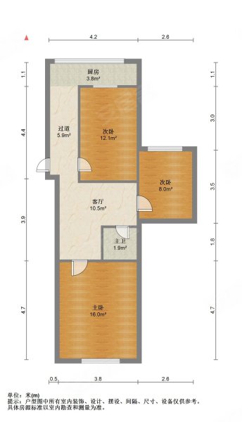 安宁里3室1厅1卫80.94㎡南北430万