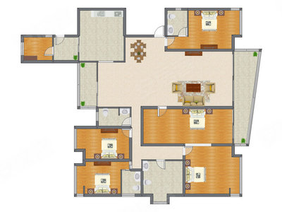 5室2厅 352.99平米