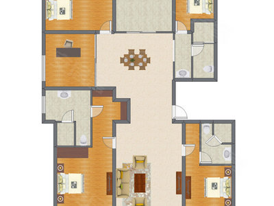 5室2厅 140.00平米