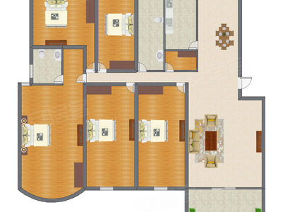 5室2厅 189.65平米