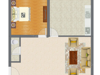 1室1厅 97.00平米户型图