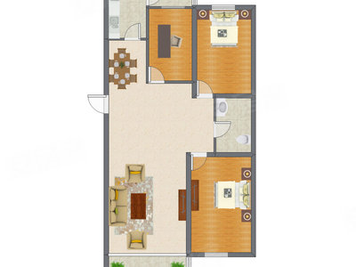 3室2厅 123.83平米