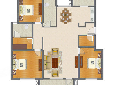3室2厅 139.32平米