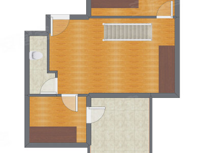 2室1厅 94.03平米户型图