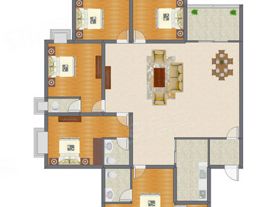 5室2厅 183.00平米