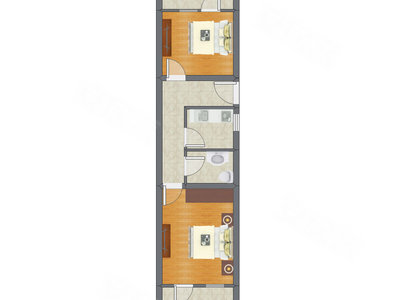 2室0厅 49.50平米户型图