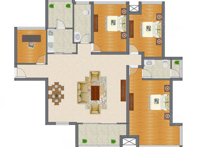 4室2厅 141.78平米