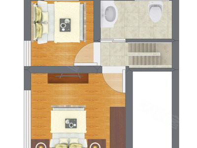 2室2厅 41.79平米