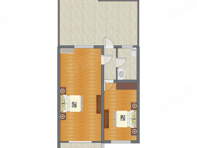 4室1厅 76.52平米