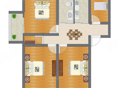 4室1厅 99.70平米