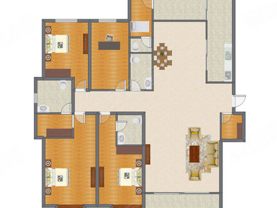 4室2厅 269.99平米