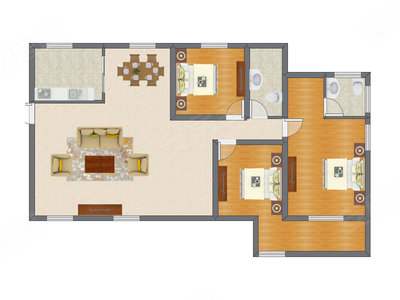 3室2厅 138.80平米