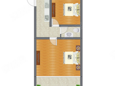 2室0厅 47.41平米