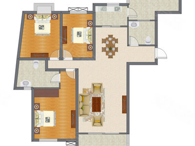 3室2厅 136.78平米