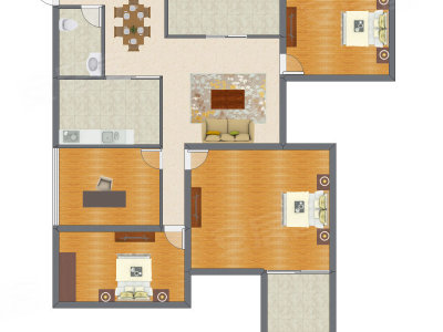 4室2厅 193.00平米
