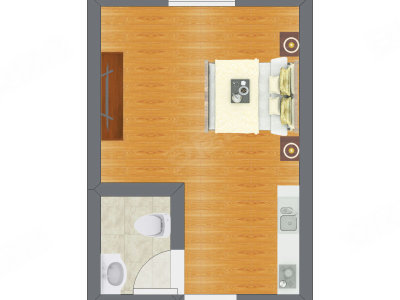 1室0厅 17.59平米