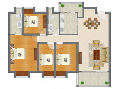 4室2厅 137.39平米
